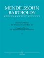 Felix Mendelssohn Bartholdy (1809-1847): Sämtliche Werke für Violoncello und Klavier, Noten