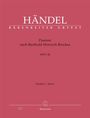 Georg Friedrich Händel: Händel, G: Passion nach Barthold Heinrich Brockes HWV 48, Buch