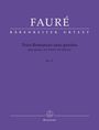 Gabriel Fauré: Trois Romances sans paroles für Klavier op. 17, Buch