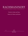 Sergej Rachmaninoff (1873-1943): Werke für Violine und Klavier, Noten
