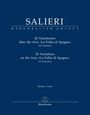 "Salieri: 26 Variationen über die Aria 'La Follia di Spagna' für Orchester. Bärenreiter Urtext. Logo am unteren Rand."