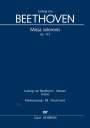Ludwig van Beethoven: Beethoven, L: Missa solemnis (Klavierauszug XL), Buch