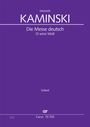 Heinrich Kaminski: Die Messe deutsch (1934), Noten