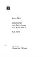 Arvo Pärt: Für Alina; Variationen zur Gesundung von Arinuschka, ZUB