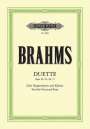 Johannes Brahms: Duette op. 20, 61, 66, 75, Buch