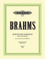 Johannes Brahms: Weltliche a-cappella Gesänge, Buch