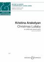 „Kristina Arakelyan: Christmas Lullaby“, für SATB & Klavier, maximal SSAATB. Logo oben links, schlichtes Design.