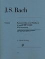 : Konzert für 2 Violinen und Orchester d-moll BWV 1043, Noten