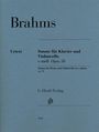 Johannes Brahms: Sonate für Klavier und Violoncello e-moll op.38, Noten