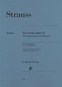 Richard Strauss (1864-1949): Strauss, R: Vier Lieder op. 27 für Singst./mittl.St., Noten