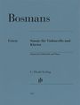 "Bosmans: Sonate für Violoncello und Klavier. Urtext. G. Henle Verlag. Blaue Titelseite mit schlichtem Design."