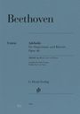 Beethoven, Adelaide für Singstimme und Klavier, Opus 46, G. Henle Verlag. Blaue Titelseite mit schlichtem Design.