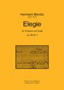 Hermann Bendix: Elegie für Posaune und Orgel op. 95/2, Noten
