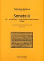 Sebastian Bodinus: Sonata III für 1. Violine (Oboe), 2. Violine (Oboe) und Basso continuo F-Dur, Noten