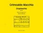 Grimoaldo Macchia: Orgelwerke, Noten