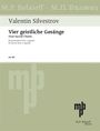 Valentin Silvestrov: Vier geistliche Gesänge für gemischten Chor a cappella (2022), Noten