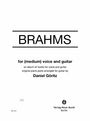 Johannes Brahms: Brahms for (medium) voice and guitar, Noten