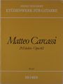 Matteo Carcassi: 25 Etüden op. 60, Noten