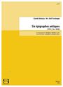 Claude Debussy: Six épigraphes antiques (1914) Bearbeitung für Schlagzeugquartett (2020), Noten