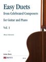 : Easy Duets from Celebrated Composers for Guitar and Piano - Vol. 1 (Music by Beethoven, Chopin, Diabelli, Granados, Grieg, Haydn, Küffner, Mendelssohn, Mozart, Schubert, Schumann, Scriabin, Tárrega, Tchaikovsky), Noten