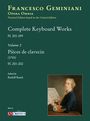 Francesco Geminiani Opera Omnia, Complete Keyboard Works, Volume 2. Cover: klassisch gekleideter Mann mit Notenblatt.
