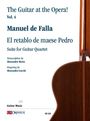Manuel de Falla (1876-1946): El retablo de maese Pedro. Suite for Guitar Quartet, Noten