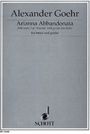 Alexander Goehr: Arianna Abbandonata op. 58 c, Noten