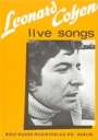 Leonard Cohen: Leonard Cohen - Live Songs, Noten