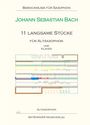 Johann Sebastian Bach: 11 langsame Stücke für Altsaxophon und Klavier, Noten