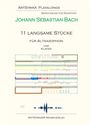 Johann Sebastian Bach: 11 langsame Stücke für Altsaxophon und Klavier, Noten