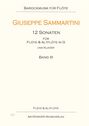 Giuseppe Sammartini: 12 Sonaten für Flöte und Altflöte in G und Klavier, Noten