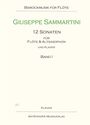 Giuseppe Sammartini: 12 Sonaten für Flöte und Altsaxophon und Klavier, Noten