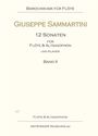 Giuseppe Sammartini: 12 Sonaten für Flöte und Altsaxophon und Klavier, Noten