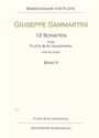 Giuseppe Sammartini: 12 Sonaten für Flöte und Altsaxophon und Klavier, Noten