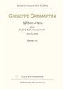 Giuseppe Sammartini: 12 Sonaten für Flöte und Altsaxophon und Klavier, Noten