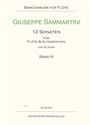 Giuseppe Sammartini: 12 Sonaten für Flöte und Altsaxophon und Klavier, Noten