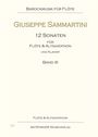 Giuseppe Sammartini: 12 Sonaten für Flöte und Altsaxophon und Klavier, Noten