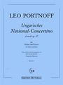 Text: Leo Portnoff, Ungarisches National-Concertino d-moll op. 87, für Violine und Klavier, herausgegeben von Tomislav Butorac. Logo unten.