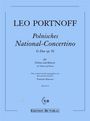 Blaues Cover mit Text: "Leo Portnoff, Polnisches National-Concertino, G-Dur op. 91, für Violine und Klavier, Tomislav Butorac."