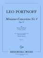 Leo Portnoff: Miniatur-Concertino Nr. 4 G-Dur op. 97, Noten
