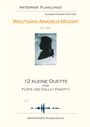 Wolfgang Amadeus Mozart: 12 kleine Duette für Flöte und Fagott mit CD KV 487, Noten