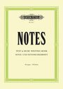 : Notes: Text & Music Writing Book / Notiz- und Notenschreibheft, Buch