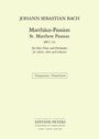 "Matthäus-Passion, BWV 244" von Johann Sebastian Bach. Choralpartitur, Edition Peters. Elegantes Layout.