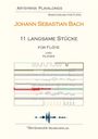 Johann Sebastian Bach: 3 langsame Stücke, Noten