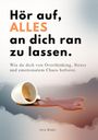 Text: "Hör auf, ALLES an dich ran zu lassen." Ein umgekippter Kaffeebecher mit verschüttetem Kaffee.