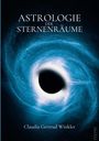 "Astrologie der Sternenräume" und "Claudia Gertrud Winkler" sind zu lesen, mit dem Bild eines wirbelnden, blauen Schwarzes Lochs.