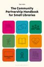 "The Community Partnership Handbook for Small Libraries" von Tyler Hahn. Neun bunte Icons darstellen verschiedene Symbole.