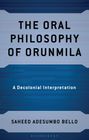 "The Oral Philosophy of Orunmila", "A Decolonial Interpretation", Saheed Adesumbo Bello. Blaues, geometrisches Design.