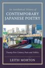 Das Cover zeigt den Titel: "An Antithetical History of Contemporary Japanese Poetry." Darunter ein Stadtbild mit Zügen.