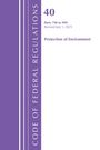 "Protection of Environment," "40 Parts 790 to 999 Revised July 1, 2025". Lila vertikale Leiste mit "CODE OF FEDERAL REGULATIONS".